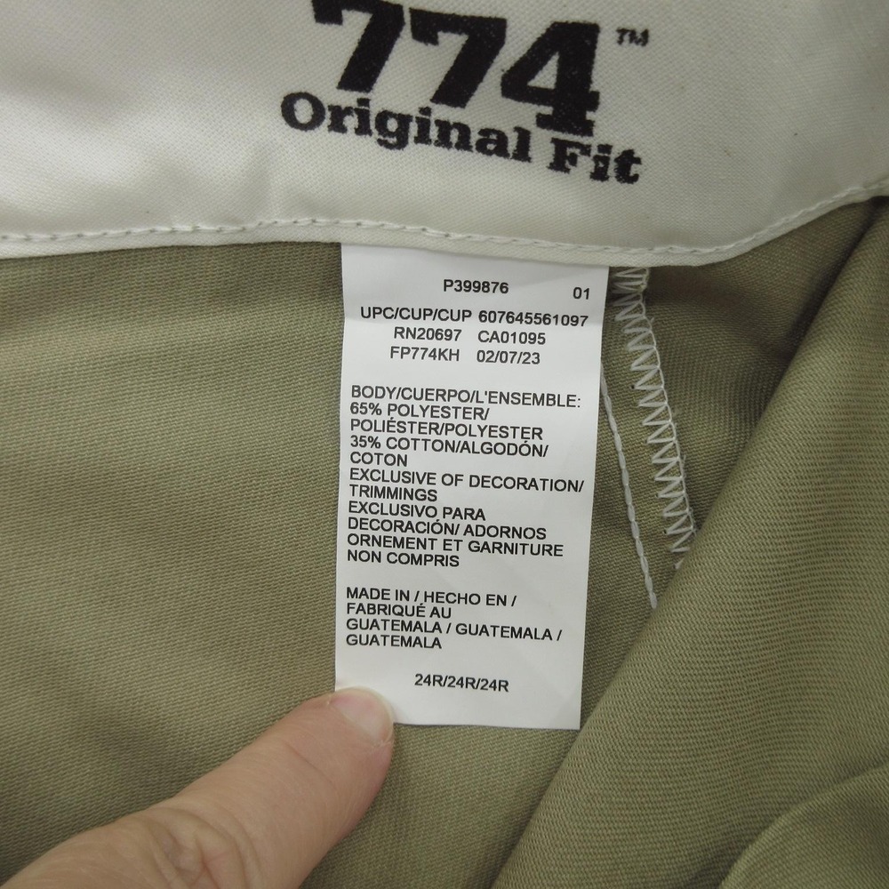 Dickies 774 Work Pants Womens 24 Regular Straight Leg Low Rise Stain Release New - Picture 11 of 12
